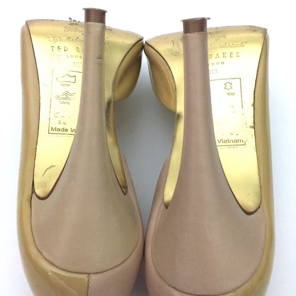 Ted Baker Two Tone Saidaa D’Orsay Leather Pumps - Picture 5 of 8